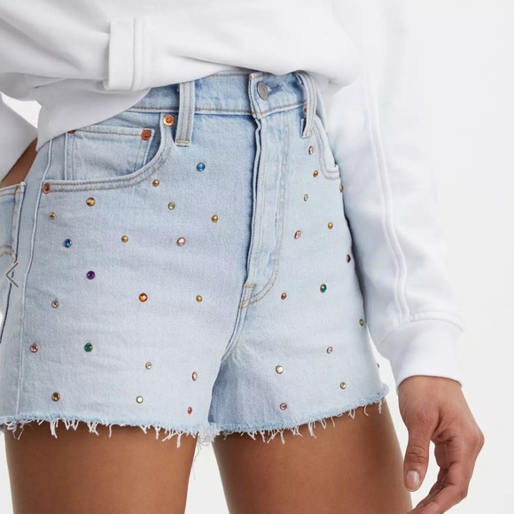 Levi's Pants - Levi’s Ribcage Studded Denim Shorts